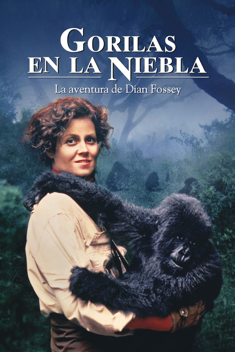 Cartel de Gorilas en la niebla, 1988