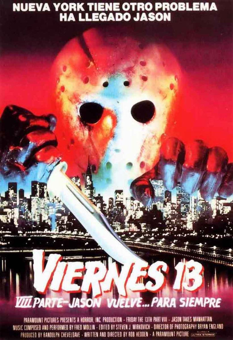 Póster de Viernes 13 parte VIII: Jason vuelve... para siempre