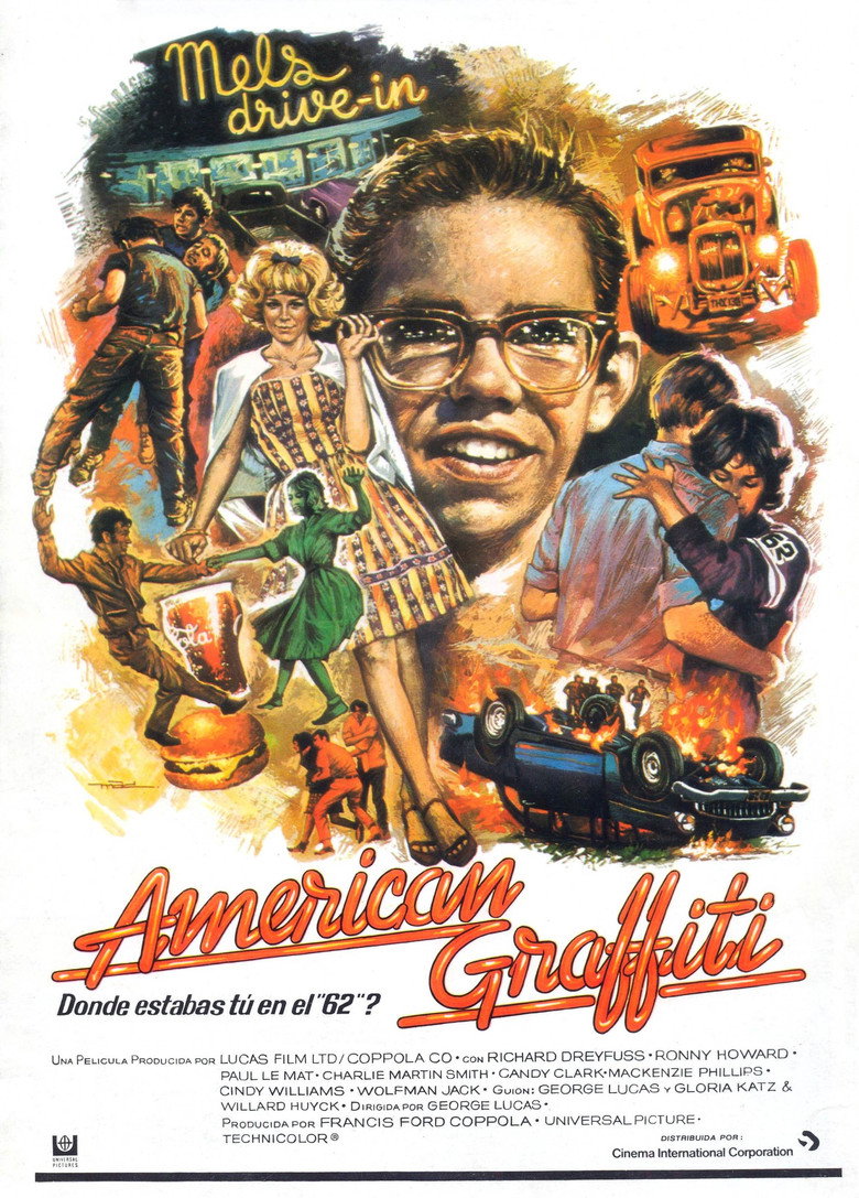 Cartel de American Graffiti, 1973